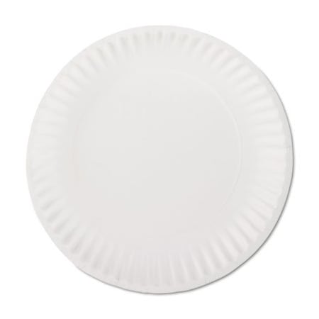 Ajm Packaging AJMPkg, White Paper Plates, 9in Diameter, 100/bag PP9GREWHPK